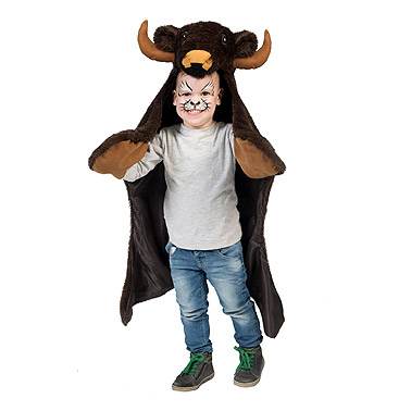 Carnaval kostuum kind - Lier - verkleedkledij kinderen - dieren - peuter - baby - kind - speeldeken - dierentuin - bizon