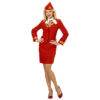 Fun - Shop - Lier - Verkleedkostuum - verkleedpak - stewardess - air plane - vliegtuig - piloot - rode jurk - themafeest