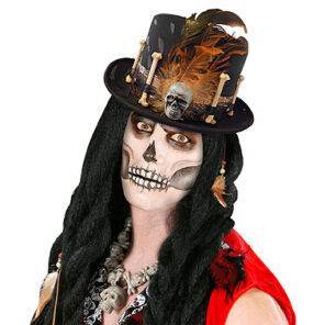Lier - accessoire - halloween - buishoed - dia de los muertos - day of the dead - carnaval - schedel -skull - beenderen