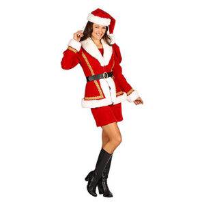 Lier - Kerstmis - Kerst kostuums - themafeest - Merry Christmas - dames - kerstjurk - rood kleed - witte pluche