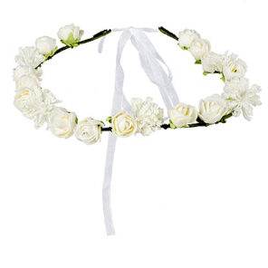 Lier - bloemenkrans - hoofdband bloem wit - summer - beach - oktoberfest - tirol - ibiza