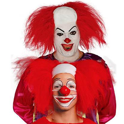 Trots Ongeautoriseerd Diversiteit Pruik Horror Clown - Fun-shop
