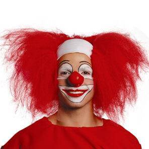 Halloween - Lier - scary - creepy - it - circus - clown pruik - horror - kaal voorhoofd - warige haren - enge clown