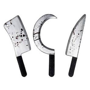 Halloween accessoires - Lier - decoratie - versiering - axe - keukenbijl - horror - griezel - bloed - killer - carnaval - vleesmes - knife