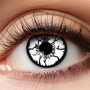 Lier - Carnaval - Halloween - contactlenzen - kleurlens - party lens - gekleurde lenzen - witte ogen - white eyes - geest - zombie