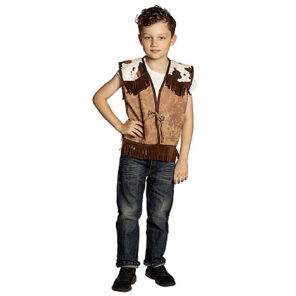 Lier - Verkleedkledij kinderen - verkleedkostuum - western - cowboy vest - koeprint - chaps - cowboyhoed - saloon - sheriff