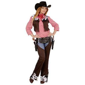 Lier - Verkleedkledij volwassenen - verkleedkostuum - western - cowboy hemd - koeprint - cowgirl - chaps - cowboyhoed - saloon - dame
