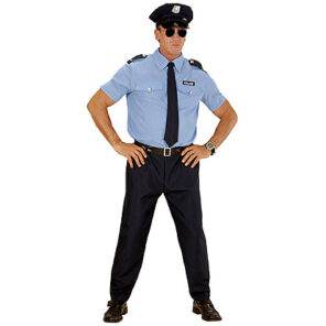 Fun - Shop - Lier - Verkleedkostuum - verkleedpak - Carnaval - Halloween - themafeest - Politie - agent - uniform - hemd - police