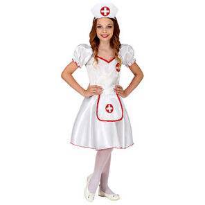 Carnaval kostuum kind - Lier - beroep - mondmasker - verkleedkledij kinderen - verpleegster - kleedje meisjes - jurkje - nurse