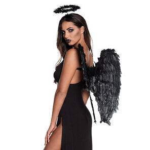 Lier - Halloween - accessoire - engelen kroon - engel - angel - carnaval - demonen - angels - marabou - kind - volwassenen