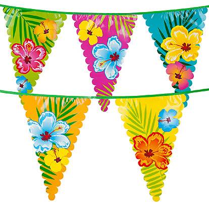 Lier - themafeest - hawai - strand - beach - bloemen - communiefeest - verjaardag - vlaggetjes - tuinfeest - feestversiering