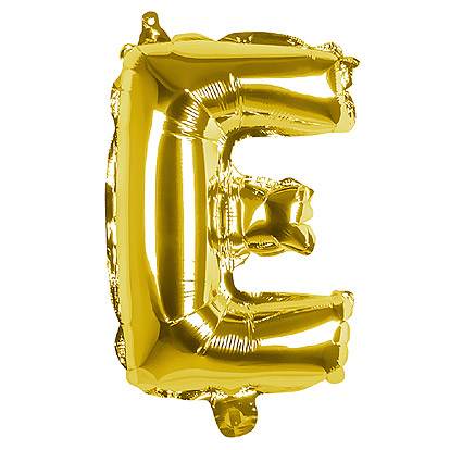 beginnen Toevlucht werkloosheid Folieballon Letter E Goud 36cm - Fun-shop