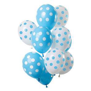 Ballonnen - Lier - feestversiering - latex ballon - Fun-Shop - helium - verjaardag - geboorte - dots - jongen - boy - babyborrel