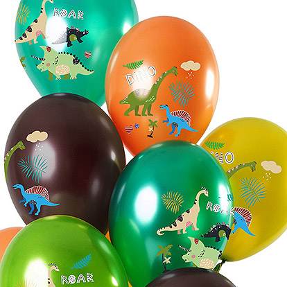 Ballonnen - Lier - feestversiering - Fun-Shop - helium - latex ballon - verjaardag - jarig - dinosaurus - bedrukte ballonnen