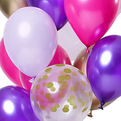 Ballonnen Purple Posh - 12 stuks -