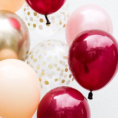 Ballonnen - Lier - feestversiering - latex ballon - Fun-Shop - helium - verjaardag - roségoud - oud roze - transparante ballon