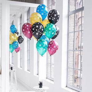 Ballonnen - Lier - feestversiering - latex ballon - Fun-Shop - helium - verjaardag - stars - gekleurde mix ballonnen