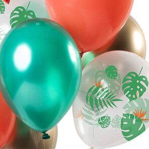 Ballonnen - Lier - feestversiering - latex ballon - Fun-Shop - helium - verjaardag - jungle - themafeest - tropisch - tuinfeest