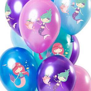 Ballonnen - Lier - feestversiering - latex ballon - Fun-Shop - helium - verjaardag - themafeest - zee - prinses - meisje