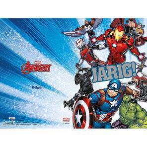 ier - wenskaart - kaartje - kaartje sturen - cards - superhelden - jarig - stoer - thor - iron man - captain america - hulk
