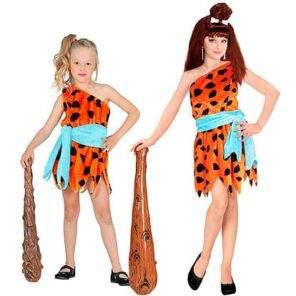 Lier - Fun - Shop - Carnaval - verkleden - kostuum kind - oertijd - prehistorie - steentijd - flintstones - fred - wilma - pebbles