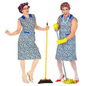 Lier - Fun - Shop - Carnaval - verkleden - kostuum volwassenen - schort - Ma Flodder - oma - grootmoeder - kamping kitsch