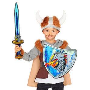 Lier - Fun - Shop - Carnaval - verkleden - kostuum kind - zwaard - schild - speelgoed - sabel - foam - viking - ridder - draak