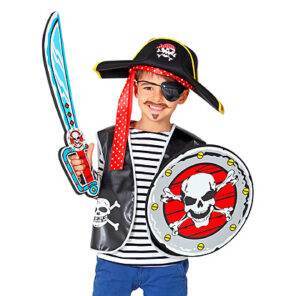 Lier - Fun - Shop - Carnaval - verkleden - kostuum kind - zwaard - schild - speelgoed - sabel - foam - Dreamland - piraat