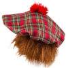 Carnaval - Lier - Fun - Shop - landen - Schotland - schot - muts met haren - schotse rok - geruit - baret - gekke haren - vrijgezellen