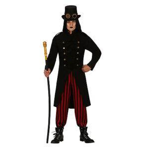 Fun - Shop - Lier - Carnaval - Halloween - kostuum - verkleedpak - volwassenen - tiener - voodoo - steampunk - black - zwarte jas