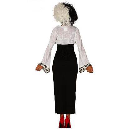 Lier - Fun - Shop - Halloween - Disney - 101 dalmatiërs - filmfiguur - kostuum - pruik - bontjas - ville - deville - zwart - wit