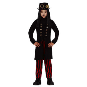 Lier - Fun - Shop - feestwinkel - carnaval - halloween - gothic - griezel - demon - steampunk - zwarte jas - kinderen - tieners
