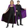 Lier - Fun - Shop - carnaval - halloween - cape - omkeerbaar - paars - zwart - black - purple - vampier - dracula - demon