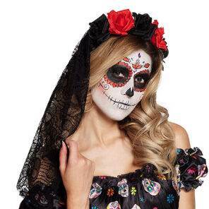 Lier - Fun - Shop - Carnaval - Halloween - coco loco - day of the dead - dag van de doden - dia de los muertos - gekleurde bloemen
