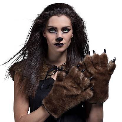 Fun - Shop - Lier - halloween - Carnaval - wolf - weerwolf - harige handen - dieren - monster - werewolf - griezeltocht