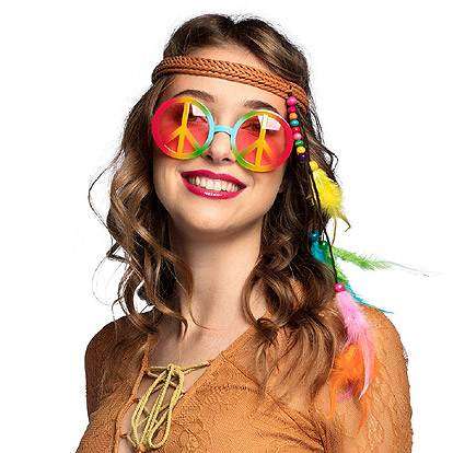 Lier - Fun - Shop - Carnaval - sixties - jaren 60 - peace - hippie - toppers - flower power - haarband - veren - indiaan
