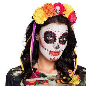 Lier - Fun - Shop - Carnaval - Halloween - coco loco - day of the dead - dag van de doden - dia de los muertos - gekleurde bloemen