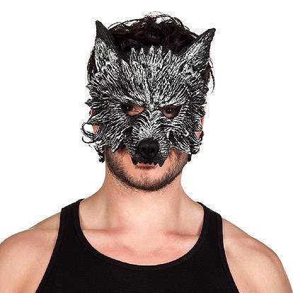 Lier - Fun - Shop - Carnaval - Halloween - foam masker - wolf - weerwolf - eng monster - griezelig masker - dieren - werewolf