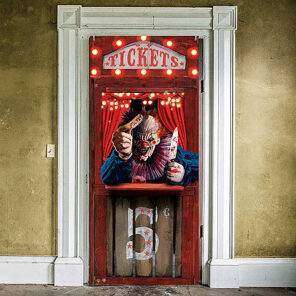 Lier - Fun - Shop - Halloween - versiering - decor - deurposter - clowns - circus - IT - crimi clowns - horror - verwelkomen