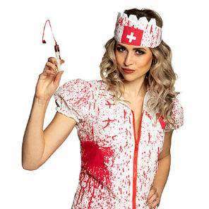 Lier - Fun - Shop - Carnaval - Halloween - nurse - dokter - spuit - nep - bloed - kunstbloed - vampier - verpleging - grappig