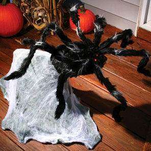 Lier - Fun - Shop - Halloween - Decoratie - versiering - bewegend decor - angstaanjagend - spinnen - springende spin - spinnenweb