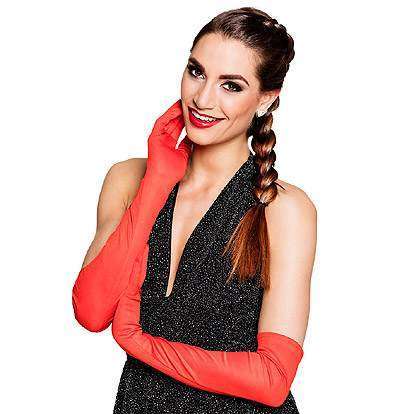 Lier - Fun - Shop - Carnaval - Halloween - charleston - jaren 20 - roaring twenties - kerstmis - rode handschoenen - lange handschoen