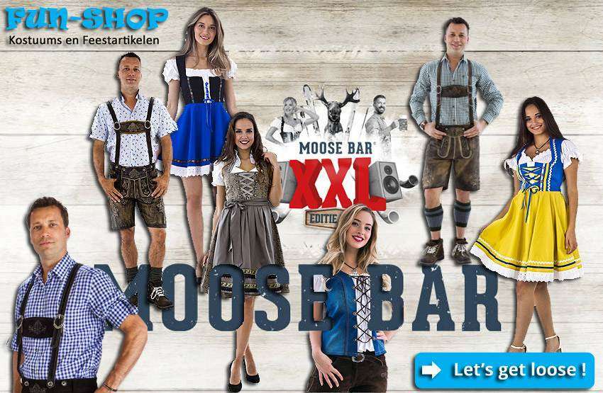 Lier - Moose Bar - Q-music - sportpaleis - tirol - apres ski - lederhosen - dirndl - kleed - oktoberfest - bierfeest - broek