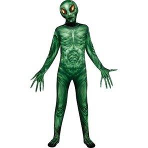 Lier - Fun - Shop - Carnaval - Feestwinkel - Halloween - morphsuits - spandex - onesie - alien - masker - lichtgevend - buitenaards