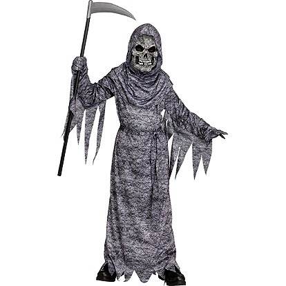 Lier - Fun - Shop - Carnaval - Halloween - kostuum - verkleden - pietje de dood - steen - geest - ghost - zeis - reaper - jokershop