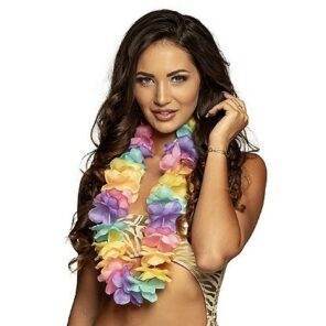 Lier - Fun-Shop - Feestwinkel - Carnaval - toppers - hawai - tropical - krans - bloemen - halsketting - pastel kleuren - hippie