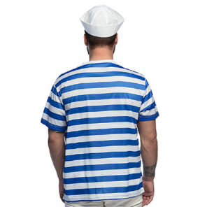 Fun - Shop - Carnaval - Feestwinkel - beroep - matrozen hoed - gestreept t-shirt - marine - verkleden - boot - schip - jacht
