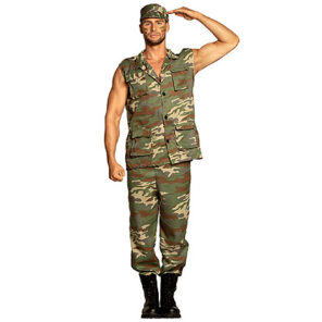 Fun - Shop - Carnaval - Feestwinkel - halloween - leger - soldaat - army - camouflage - legerpet - soldier - beroep - 100 dagen