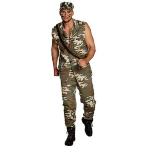Fun - Shop - Carnaval - Feestwinkel - halloween - leger - soldaat - army - camouflage - legerpet - soldier - beroep - 100 dagen