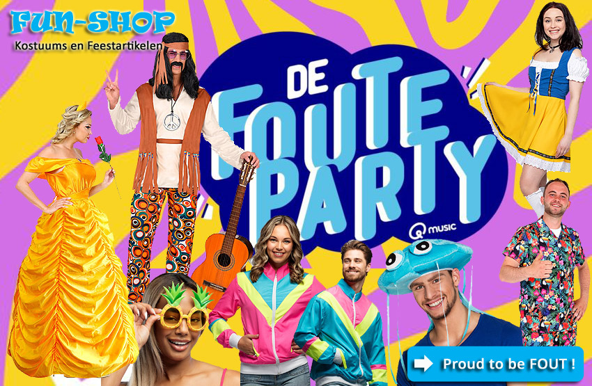 Fun - Shop - Carnaval - Feestwinkel - Foute party - verkleedkledij - fluo - neon - marginaal - jaren 90 - fout feestje - Gent